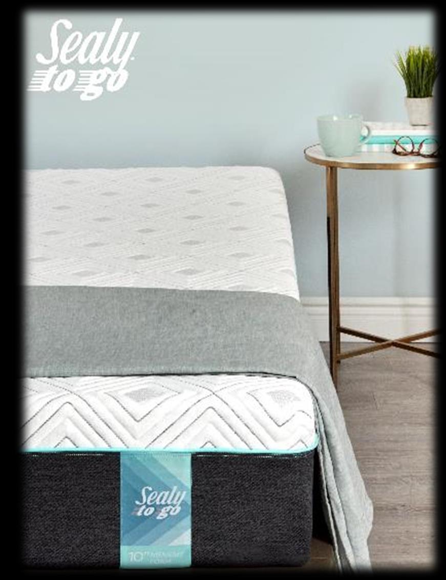 0 MEMORY FOAM MATTRESS This Sealy to Go 0 memory foam mattress is designed to give you the universal comfort and support you need for a better night s sleep.