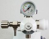 Flow settings for AEROway pressure regulators Fast 15 0-1 - 2-3 - 4-5 - 6-9 - 12-15 l/min.