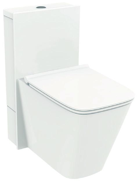 TOILETS COLLECTION One-Piece Elongated Toilet DIMENSIONS Nominal 28-5/8" x 15-1/2" x 30-1/4" (727 x 395 x 770 mm) Right Height. Available in 1.28 gpf/4.8 Lpf single flush with push button actuator.
