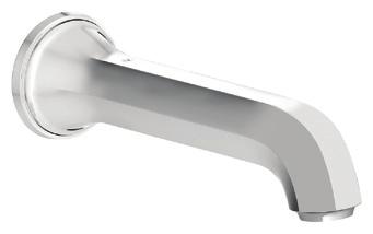 BATHROOM FAUCETS COLLECTION Wall Tub Spout Cast brass. Includes 1/2" NPA adapter for 1/2" or 3/4" installation.