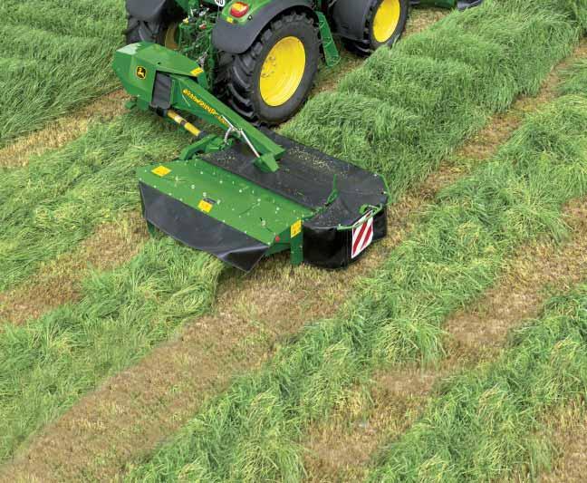 Manoeuvrable Rear Mounted MoCo s For the right balance of productivity and manoeuvrability, take a look at John Deere 331 and new 324A and 328A rear mounted MoCo