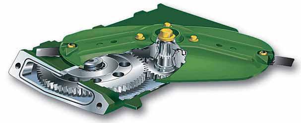 Robust Cutterbars All John Deere MoCo s feature a low profile cutterbar design that improves both cutting performance and forage quality. The cutterbar cuts low to the ground at a flatter angle.