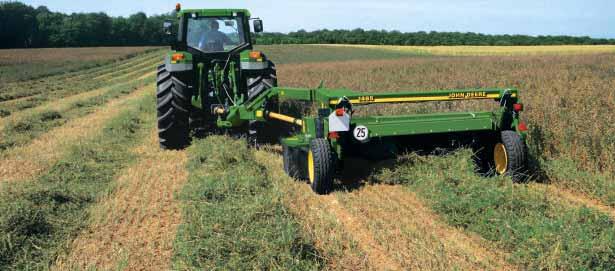 crops, all conditions Roll Conditioning John Deere conditioning rolls provide even more crimping to improve crop preservation.