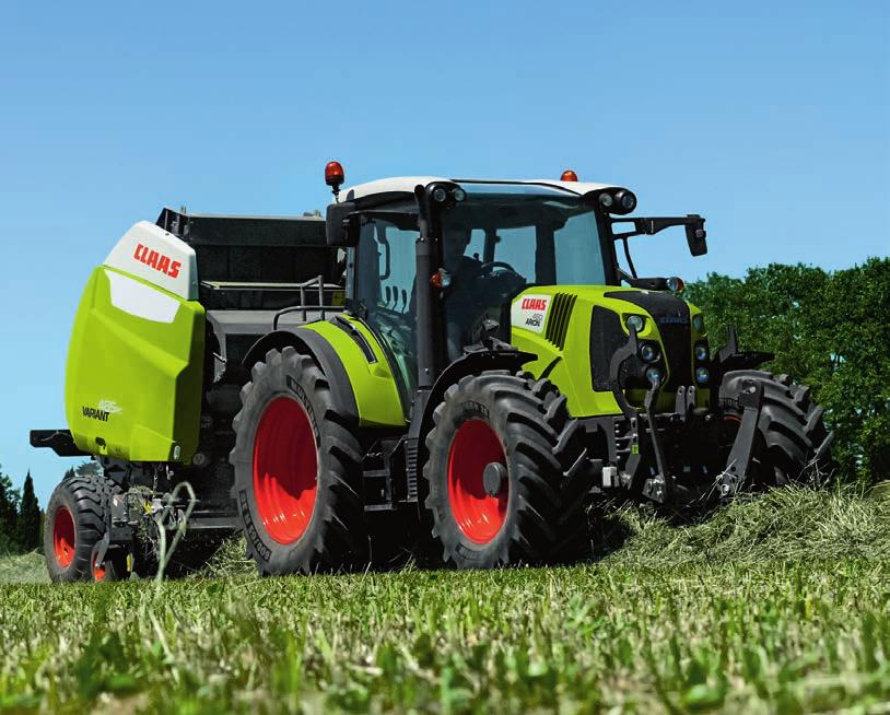 CLAAS Covered XW over the edge net wrap. The CLAAS Covered XW net wrap comes standard on all VARIANT balers.