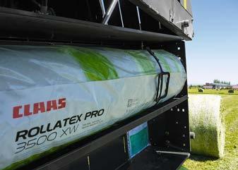 As in all CLAAS balers, the VARIANT is designed so that wrapping takes place in a highly visible area.