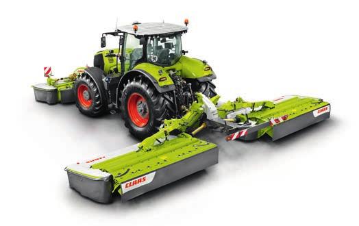 With a working width of up to 35 1, the DISCO 1100 TREND and DISCO 1100 C / RC are the largest CLAAS mowers on the market today, and offer mowing with either no conditioner, tine, or rubber roller