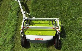conditioner Adjustable swathing plates (optional) Full use of mower working width.