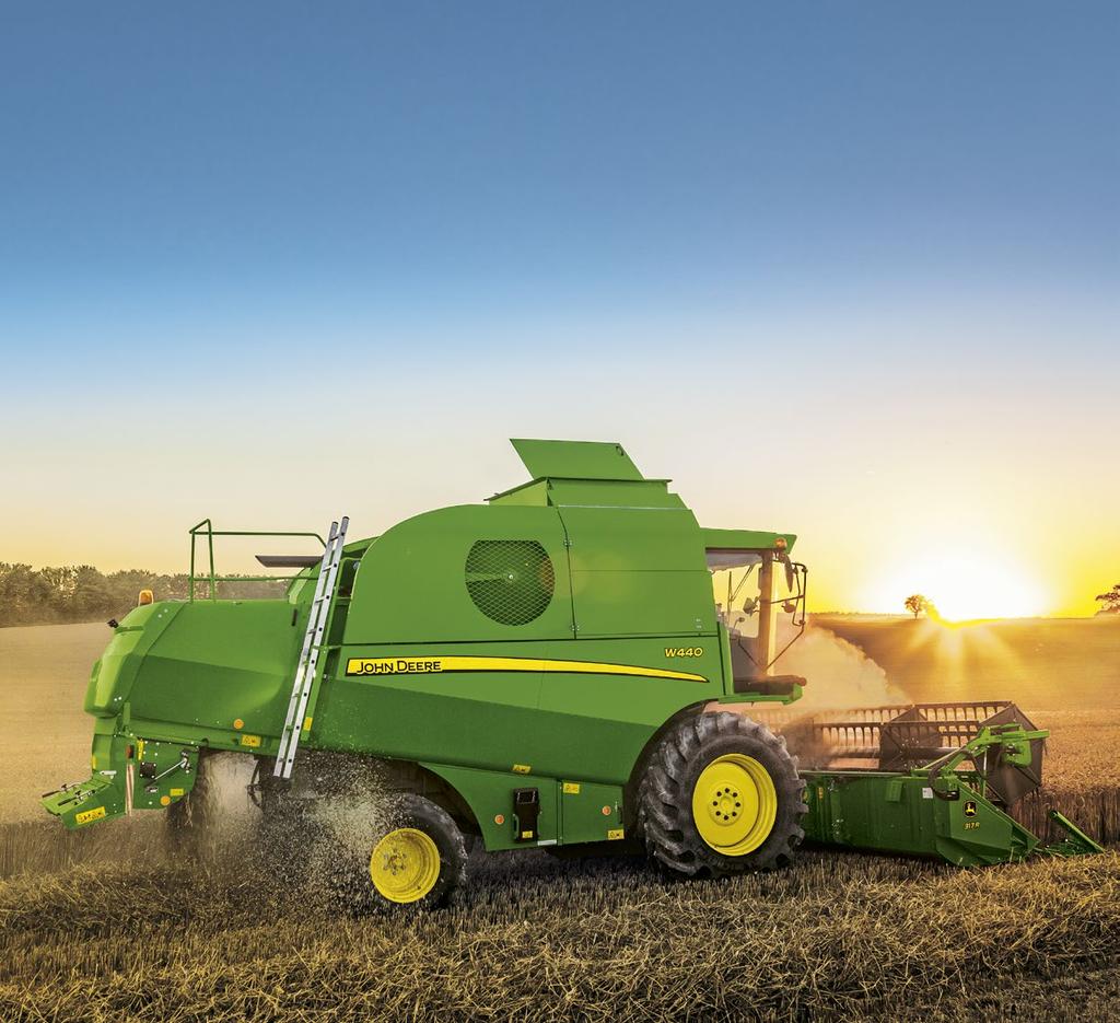 W300 AND W400 COMBINES your advantages at a glance: modern cab with touch-screen high capacity threshing performance within overall narrow dimensions pre-threshing cylinder (ptc), standard on W330,