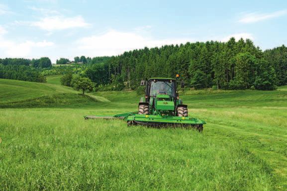 8 Mower Conditioners Front mounted 131/228A Heavy duty design. A powerful partner. Used in combination with a rear mounted or trailed mower conditioner you can cut up to 6 ha per hour more.
