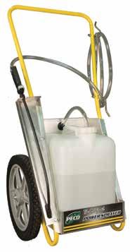 POWER SPRAYER Heavy-Duty Model No need for pumping with the Original Power Sprayer. It s completely self-contained, and rolls easily over lawns and gardens.