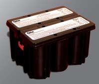 43 CYCLON Battery 12 Volt 2x3 Monoblocs Product Length Width Height Weight 0819-0030 12V, 2.5Ah, 2x3 4.48 113.8 3.52 89.4 2.77 70.4 2.30 1.04 0809-0030 12V, 5.0Ah, 2x3 5.48 139.