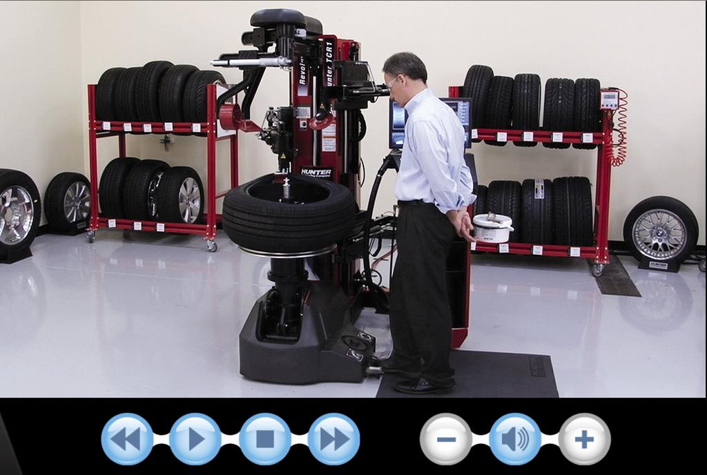 On the Revolution, the same process learned for one tire assembly applies to all tire assemblies.