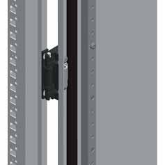 Installation on the reinforcement frame of the door. Can also be installed on the door cross rails, see page 7/30. Adjustable depth with a pitch of 25 mm.