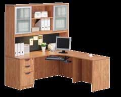 $520 PL140OH/PL40SGD - 66 W List $505 PL141OH/PL41SGD - 60 W List $499 Shown with optional tackboard Shown with optional tackboard Hutch With 2 Laminate Doors 15 D x 36 H