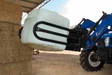 An additional cylinder position hole allows the grab arms to be adjusted, allowing most bale sizes to be