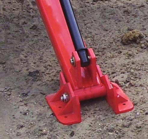, and Backhoes use two hydraulically cushioned swing cylinders to provide of swing with plenty of power The Backhoe 5-45 Digging Depth Flat