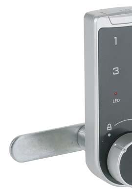 for 1 lock: 1 ABS housing w/turning knob - 93 x 3 x 14 mm 1