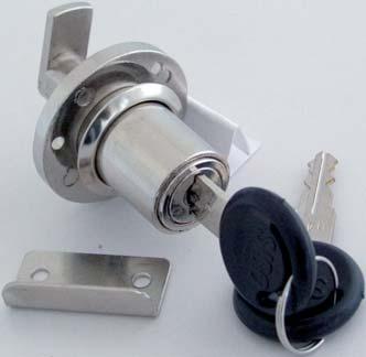 body & cylinder Steel rosette,striker & keys Cylinder diam.