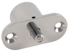 Zamak lock body & cylinder Steel rosette & keys Cylinder dia.