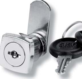 rotation angle Specification: Zamak lock body & cylinder Steel spring clip, cam & keys 400