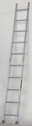 aluminum 4100 SERIES EXTRA-HEAVY DUTY ALUMINUM STRAIGHT LADDER BUILT FOR DEMANDING INDUSTRIAL APPLICATIONS Rigid Box Section side rails, unequalled for strength and durability Yellow ABS, high impact