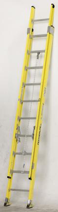 fiberglass 375 lb 9200-AA SERIES SUPER-HEAVY DUTY FIBERGLASS EXTENSION A OUR STRONGEST AND MOST RUGGED FIBERGLASS EXTENSION LADDER, DESIGNED AND BUILT TO WITHSTAND A LIFETIME OF DEMANDING INDUSTRIAL