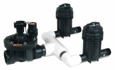 Xerigation / Landscape Drip Control Zone Components High Flow Commercial Control Zone Kit with 2 Pressure Regulating, Basket Filters scrubbing action, making this kit ideal for commercial dirty water