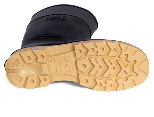 Conforms to EN ISO 20345 ASTM F2413 Waterproof, seamless construction Comfortable and durable 200 Joule Epoxy coated steel toe cap to EN ISO 20345 Stainless Steel Penetration resistant midsole to EN