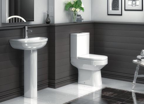 00 Pan & Cistern H748 x W382 x D630mm Seat included (non-soft close)