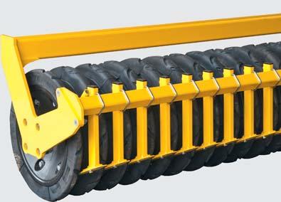 Especially for use with trailed implements where the load-bearing capacity of other rollers is