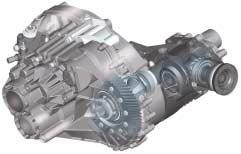 The bevel box is connected to the differential of the manual gearbox, via which drive torque is transmitted to the rear axle.