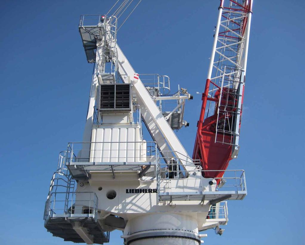 Proven Design Liebherr offshore cranes use the most advanced design, engineering and production technology and consist of the following main constructional groups: Auxiliary hoist Main hoist Open