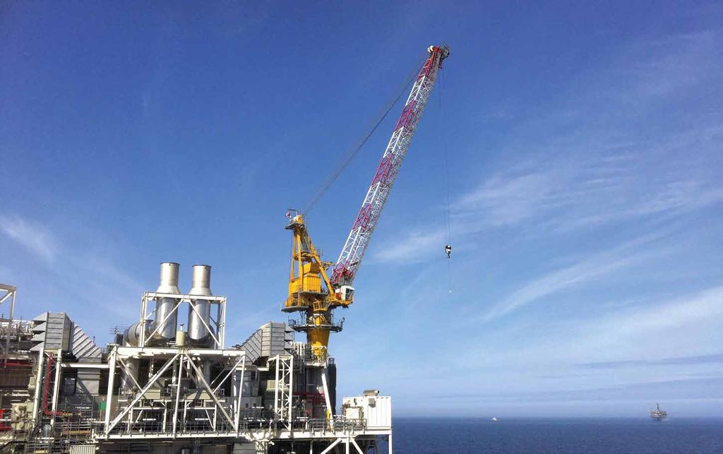 Liebherr provides cranes for applications in hazardous areas. The board offshore cranes can be partly or fully designed for explosive working areas.
