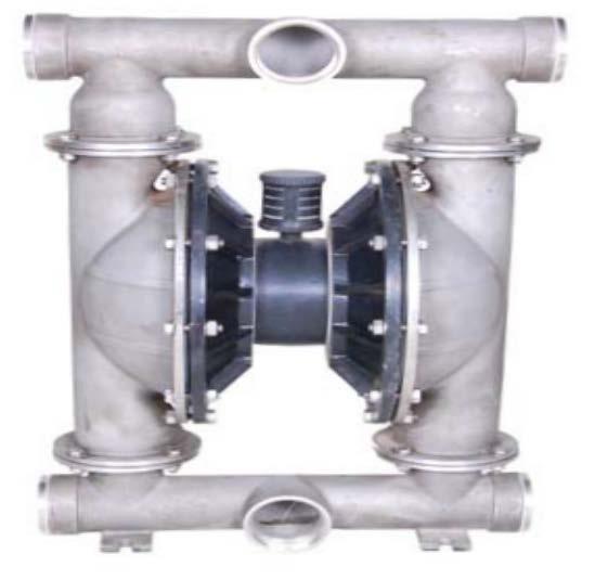SPECIFICATIONS AND PERFORMANCE 3 BSP (80mm) STAINLESS STEEL 316 MOCs Also Available: PP, PVDF, AL, CI 15 Max Flow Rate: 900Lpm (238gpm) Port Size: Inlet: 76.mm (3 BSP) Discharge: 76.
