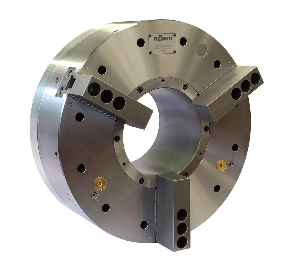 LV - with large through-hole Sizes 400-1000 For the machining of large and long pipes as frequently used in the oil and gas industry. Flange-type workpieces can of course, be chucked as well.
