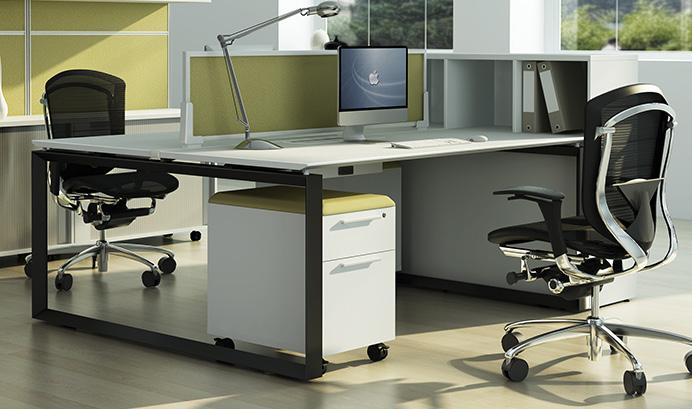 5" Diamond modern workstation for 2 Available in: White metal frame and White wooden top Size: W60 D60 H29.