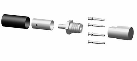 ASSEMBLY INSTRUCTIONS M 03 Back nut Center contact STRIPPING DIMENSIONS Ferrule Heatshrink sleeve (option) Body Stripping length (mm) a b c Hex.