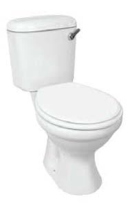 TOILETS Coral white front