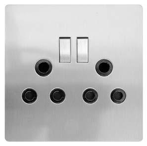 4X4 double switched socket -