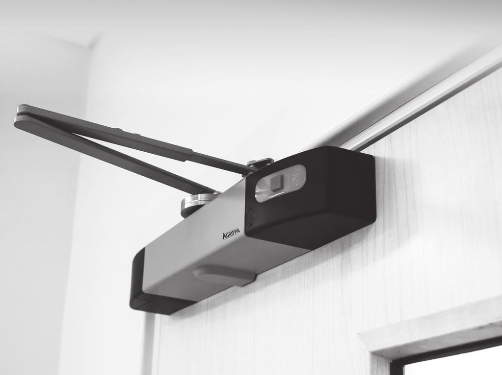 INNOVATORS OF FIRE TECHNOLOGY DIGITAL ACOUSTICALLY TRIGGERED DOOR CLOSER LEARNS THE SOUND OF YOUR FIRE ALARM AGRIPPA ACOUSTIC DIGITAL DOOR CLOSER listens & learns EASY, WIRE FREE INSTALLATION AND