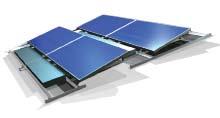 Unirac NEW! RapidRac G10 Unirac s new universal ballasted flat roof solution accommodates a wide range of modules and requires very few or no penetrations, depending on location and building codes.