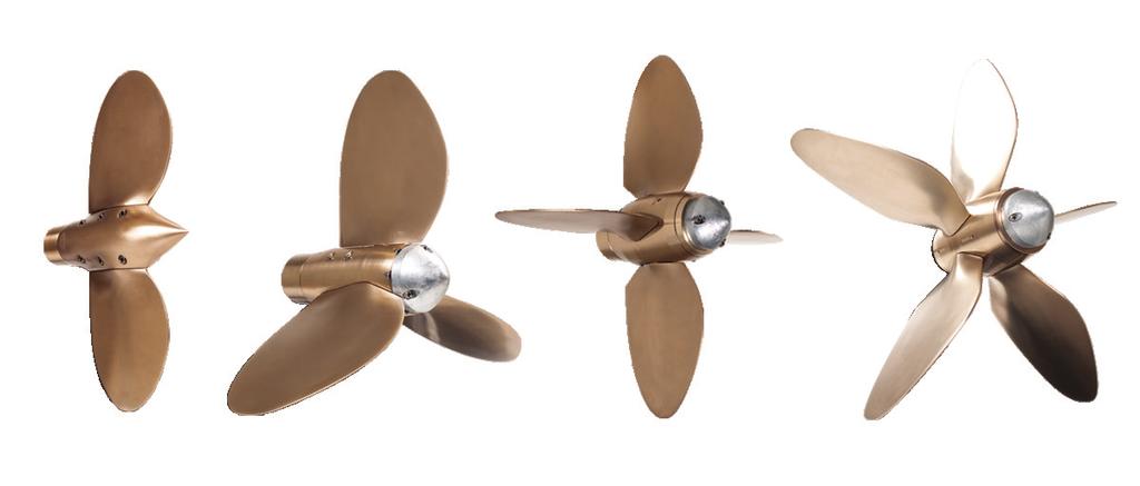 AUTOMATIC FEATHERING PROPELLERS EXTREMELY LOW DRAG Under sail the Max-Prop will increase sailing speed by about 15%.