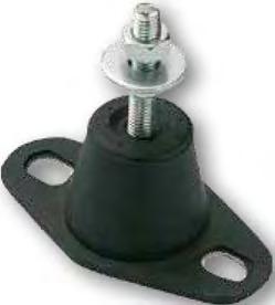 Antivibration mounts (KSE) Rubber anti-vibration mounts to reduce vibration and noise transmission to