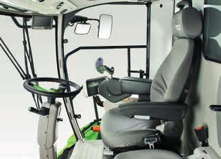 Modern cab with operating console and three-position adjustable steering column. C6000 SERIES C6205 C6205 TS Max.