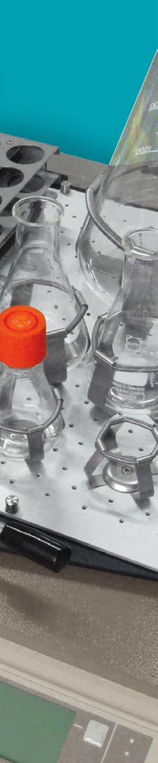 fitted with clamps for Erlenmeyer flasks,