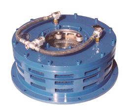 actuated or Spring-applied pneumatic-release design for high energy, high cycle applications.