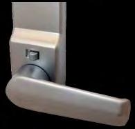The BL2400 offers the benefit of a lever handle, a holdback function on the inside handle and a free turning handle until the correct code is entered.