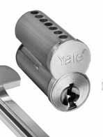 interchangeable core large format Large format cores are interchangeable with Yale mortise locks, cylindrical locks and exit device trims and can be keyed in conjunction with standard cylinders.