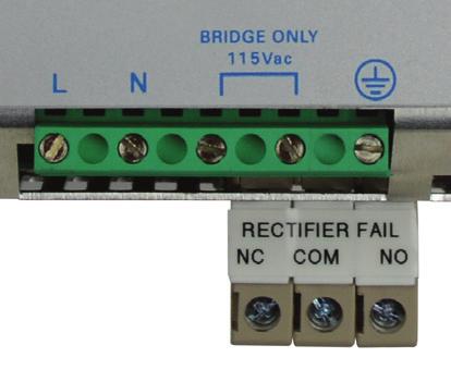 Table 2: Alarm Contacts Contact Input 5-6 5-7 8-9 8-10 1 AC Fail LED 2 Low Battery LED Relay Contact Rating: Max. DC: 30 VDC, 1 amp; AC: 60 VAC, 1 amp: Resistive load (EN 60947-4-1) Min.