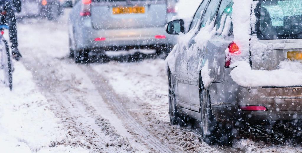 5 DRIVE WITH CAUTION 6 WINTER DRIVING COURSES 95% of collisions are a result of drivers not being in control. Adjust your driving style to cope with ice or snow.